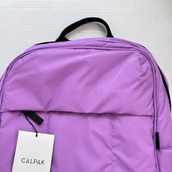 Calpak Luka Laptop Backpack Padded Travel Work School Bag Luggage Lilac Purple - Picture 2 of 7